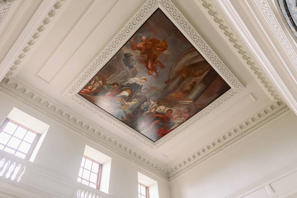 Painted ceiling