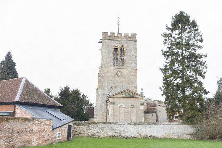 St. Lawrence church on site