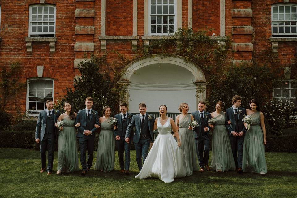 Photoshoot in the formal garden