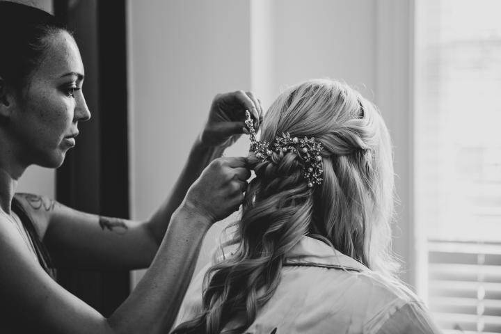 Wedding hair