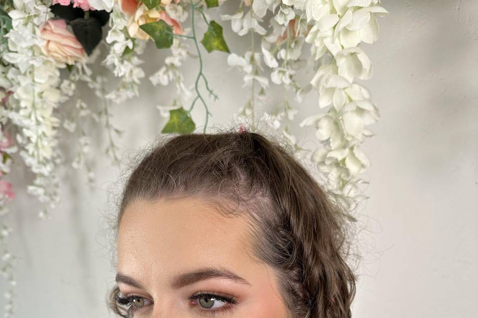 Prom makeup soft and glowy