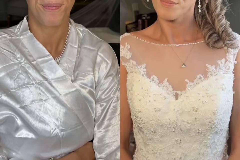 Before& after full bridal glam