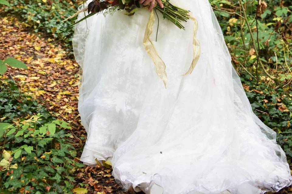 Leather jacket bride