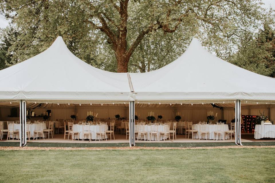 Tables in Marquee