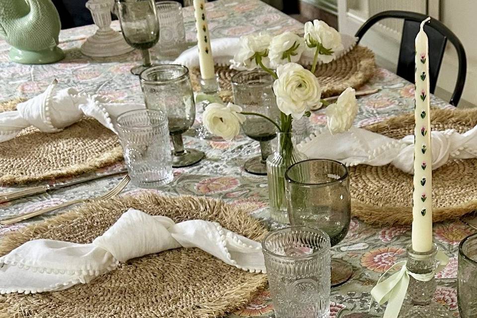 Block Printed Tablecloth