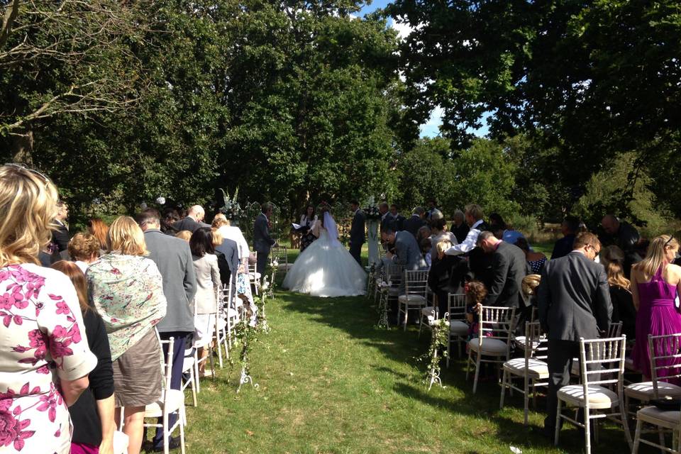 Beautiful woodland weddings at Tournerbury