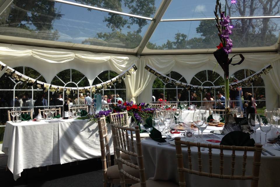 The coolest wedding marquee in Hampshire