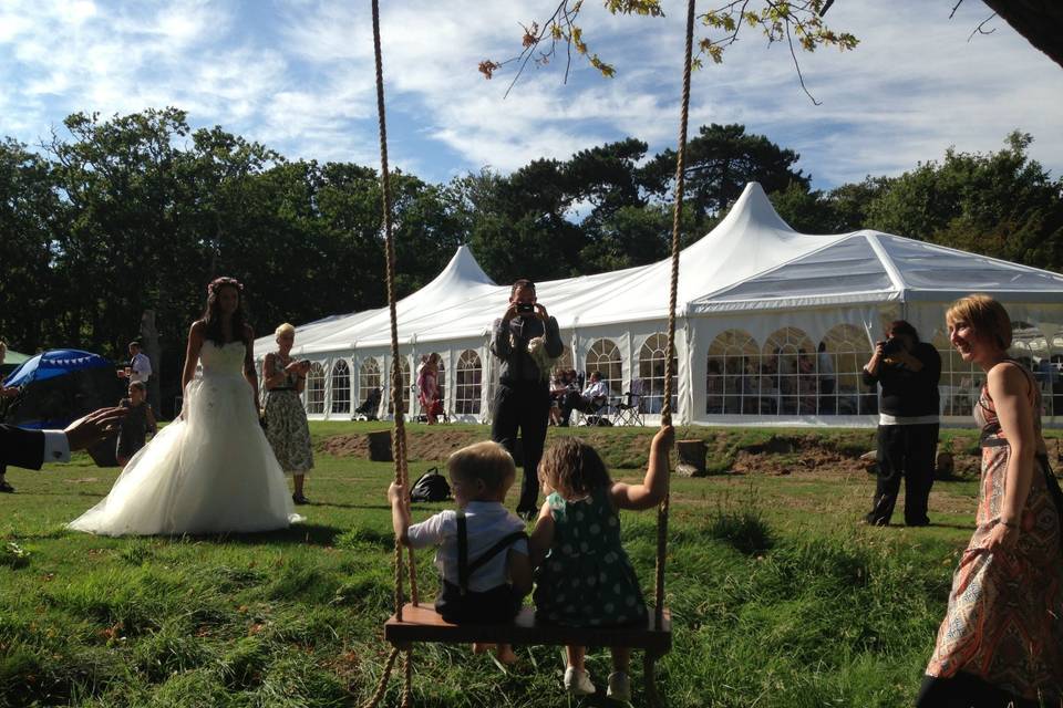 Wedding in full swing at Tournerbury Woods