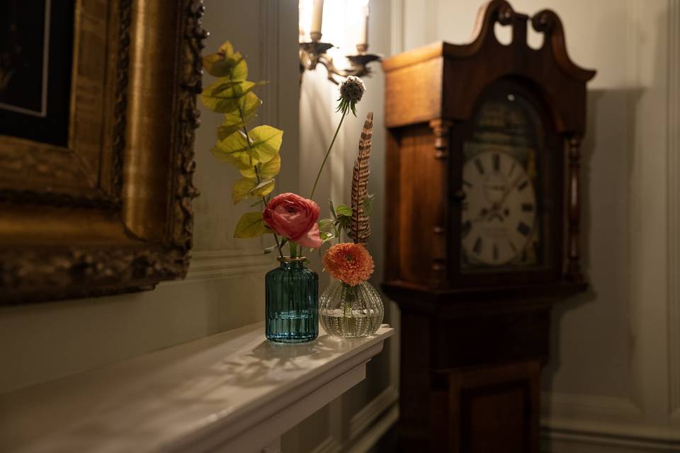 Stem vases for reception