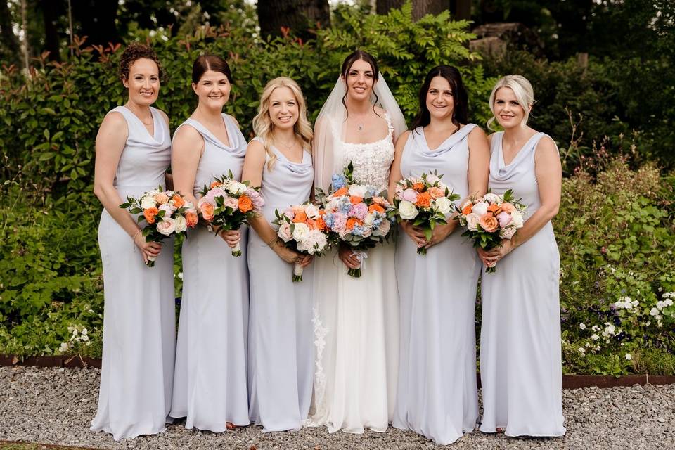 Bridal party florals