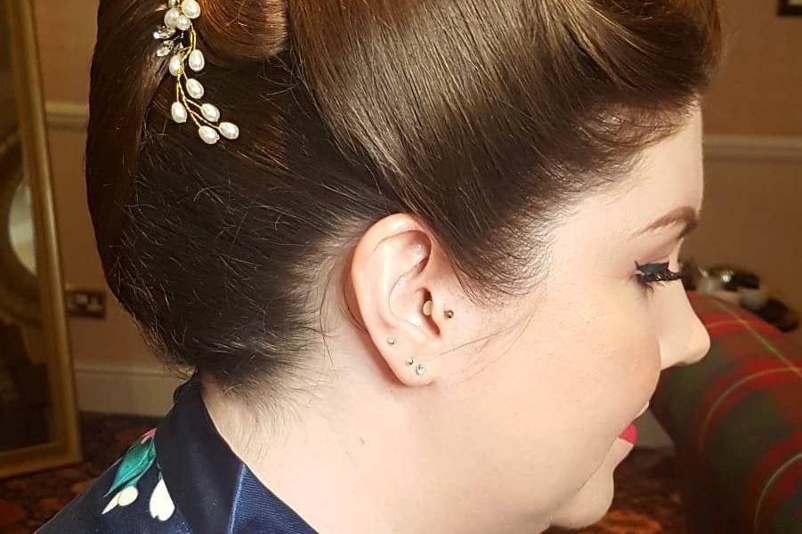 Vintage up do