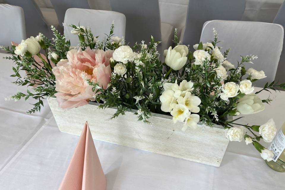 Platinum decor flowers