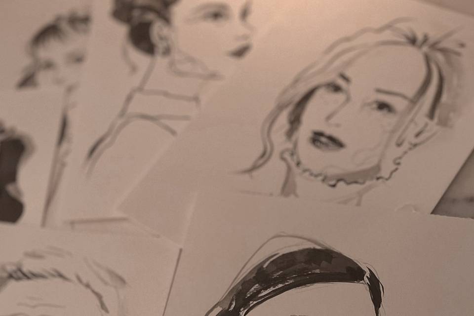 Black & white close-up style