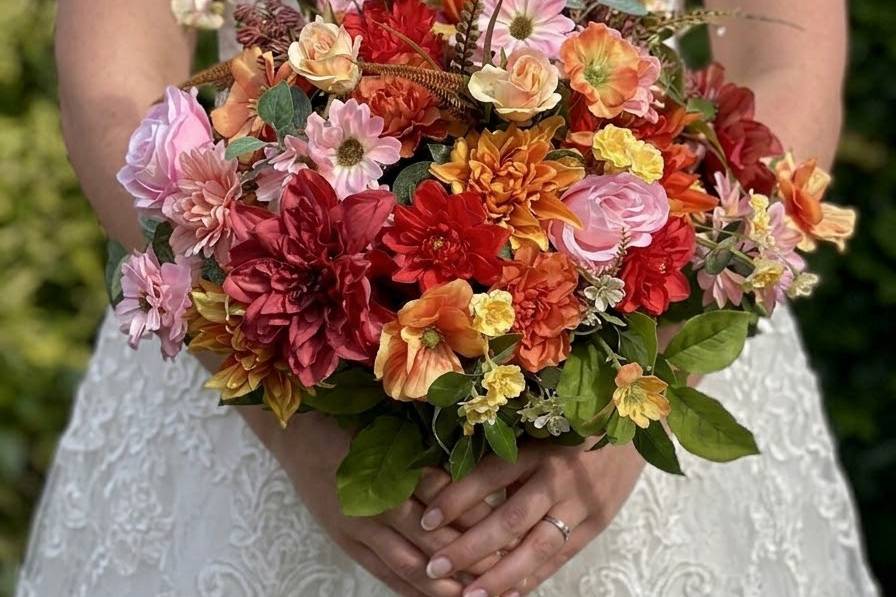 Colourful Bridal Bouquet