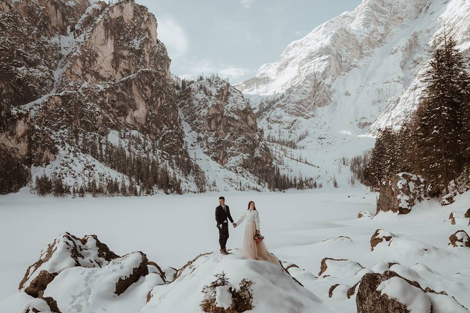 Braies lake