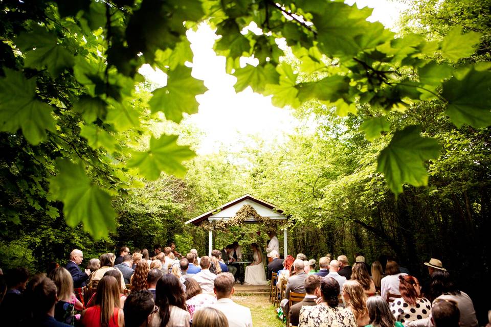 The 'Glade' our ceremony area