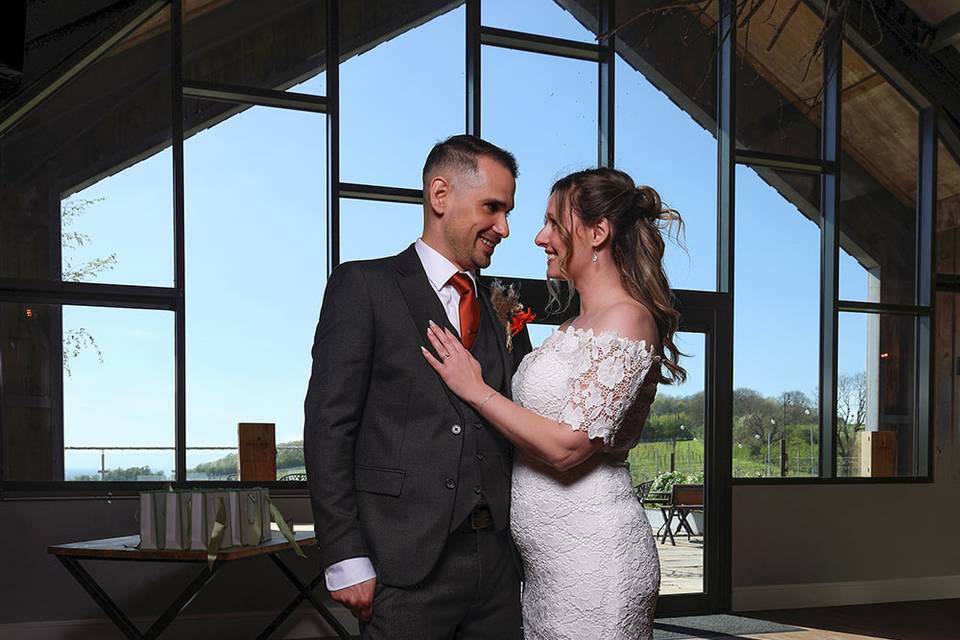 South Cave bride & groom