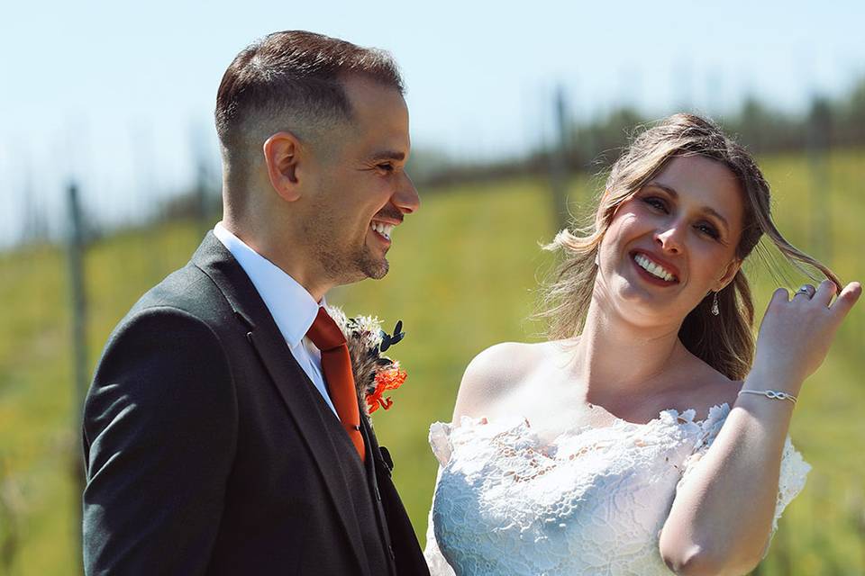 Yorkshire wedding couple