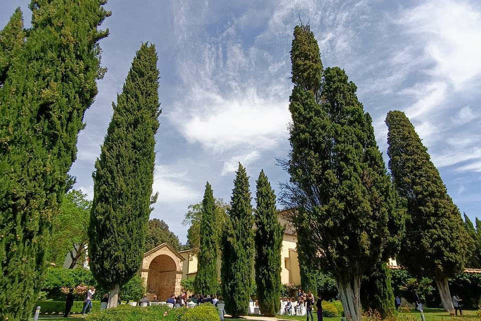 Ceremony in the rose garden