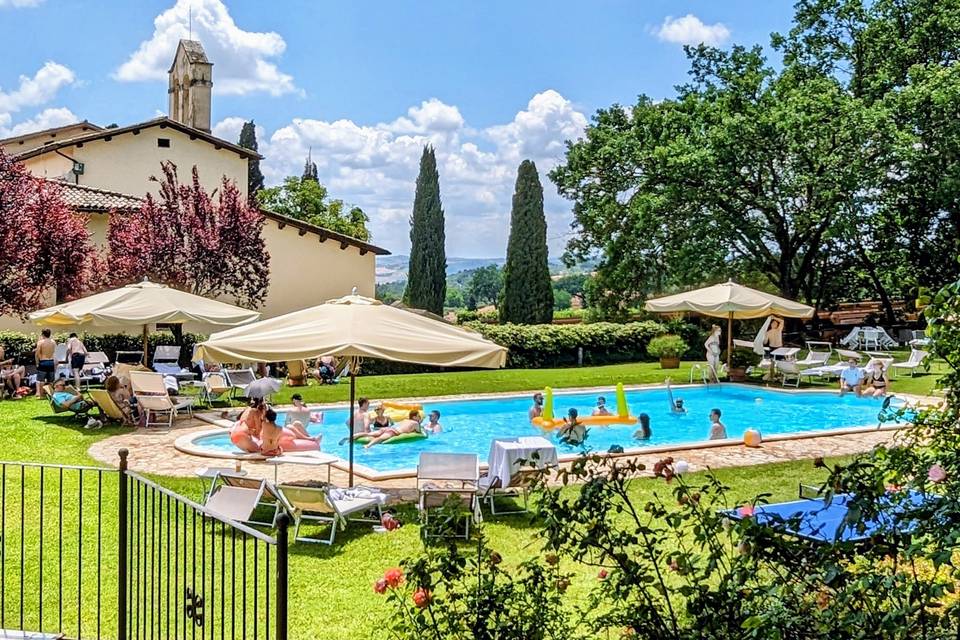 Brunch at the pool