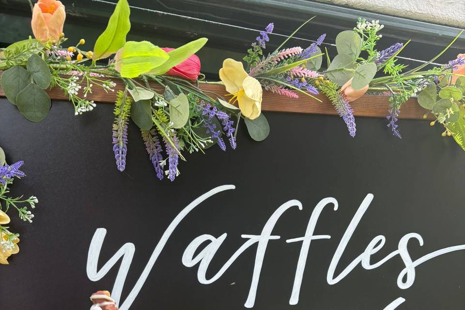 Waffles sign