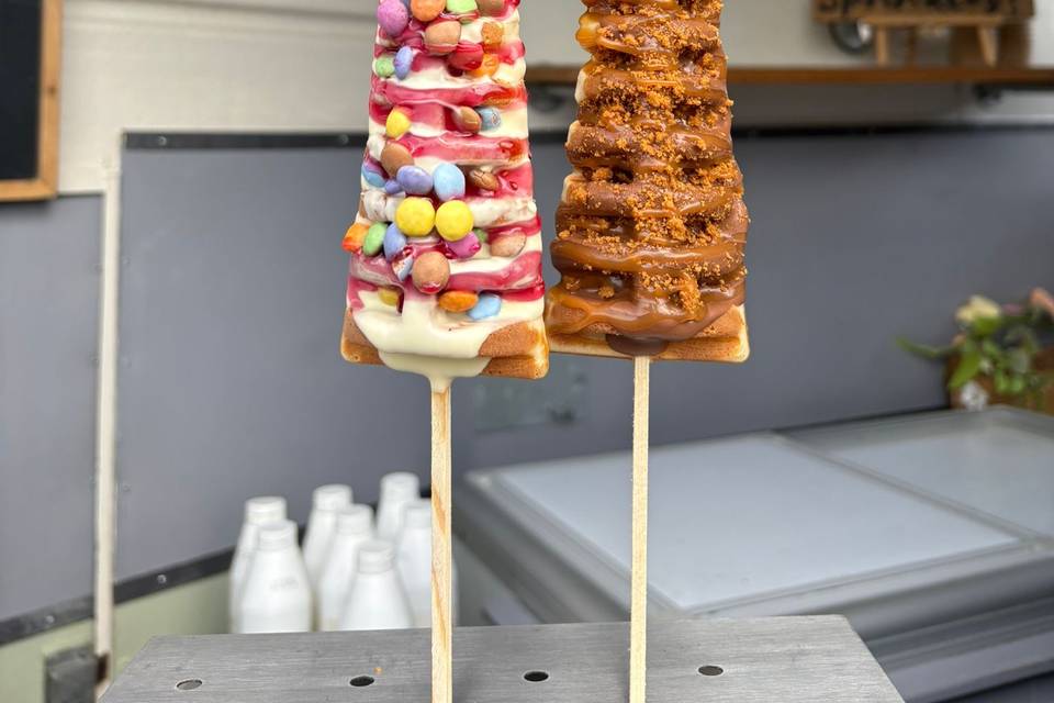 Waffle sticks