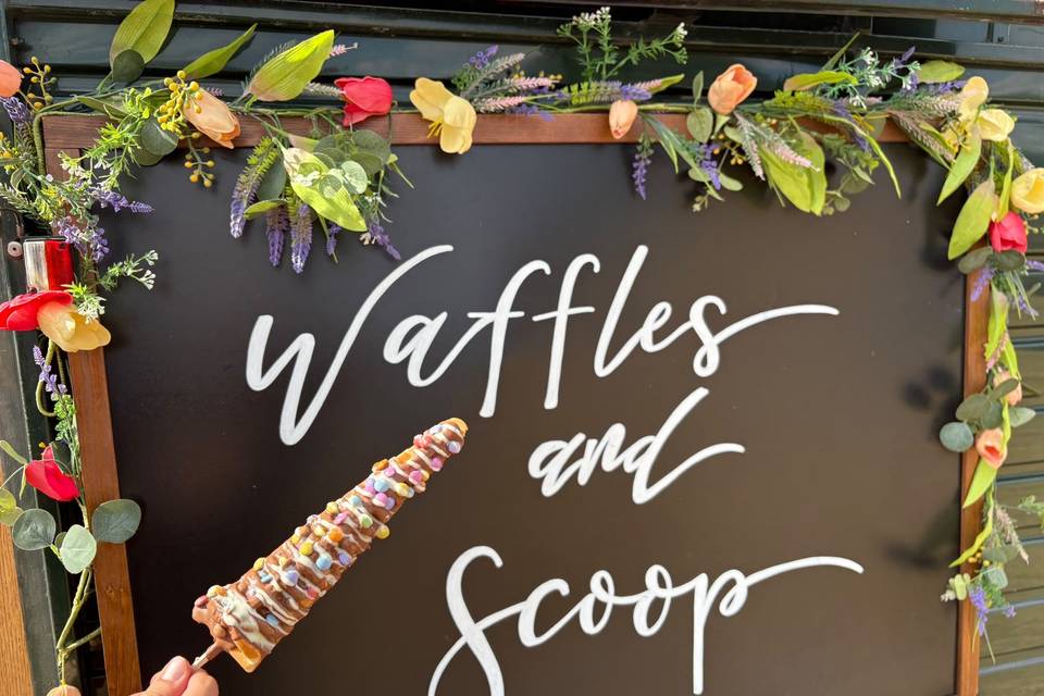 Waffle stick sign