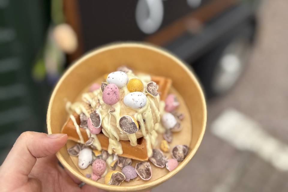 Easter waffles