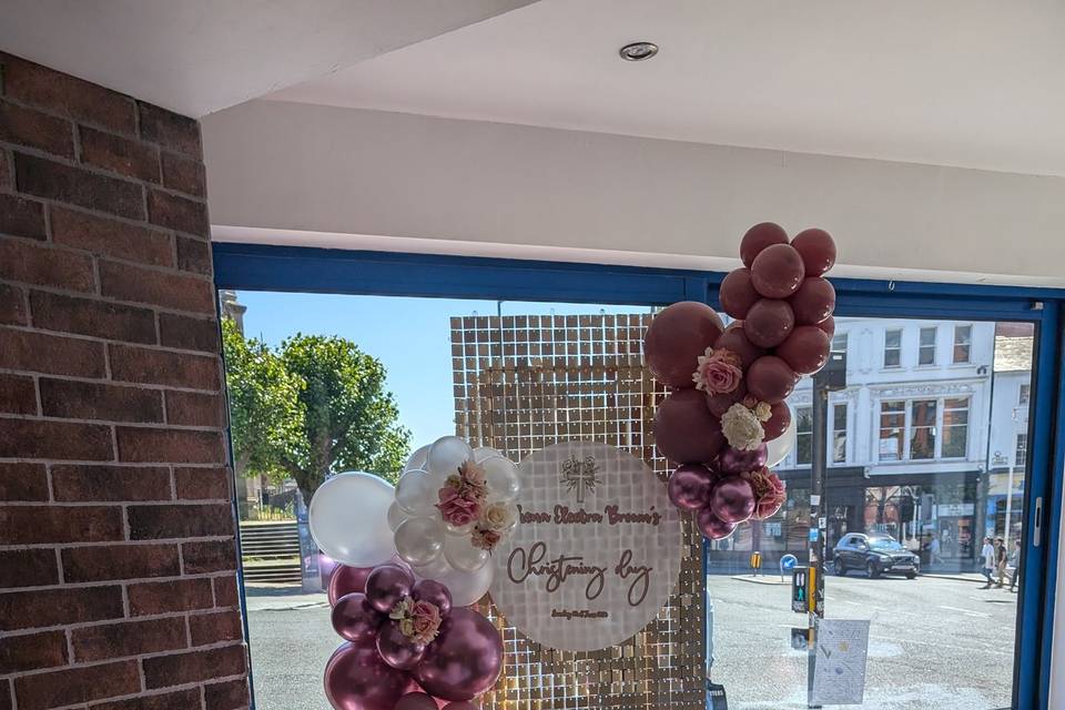 Glitter Wall Balloon Display