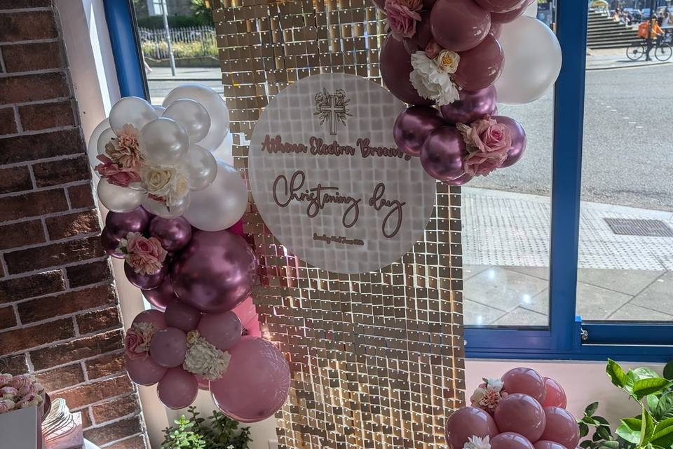 Glitter Wall Balloon Display