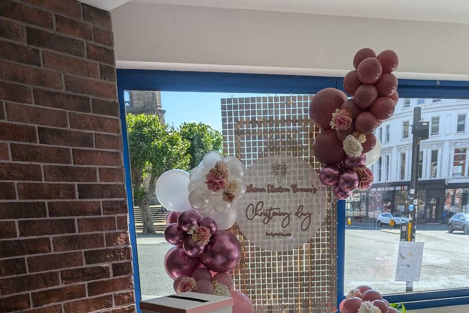 Glitter Wall Balloon Display