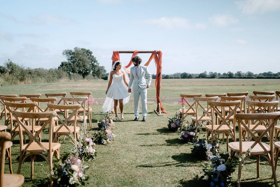 Rear Lawn Ceremony