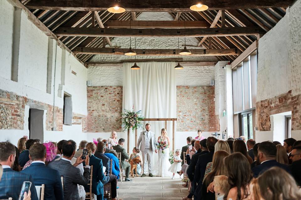 Ceremony in Main Barn