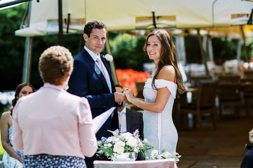 Outdoor ceremony - Le Talbooth