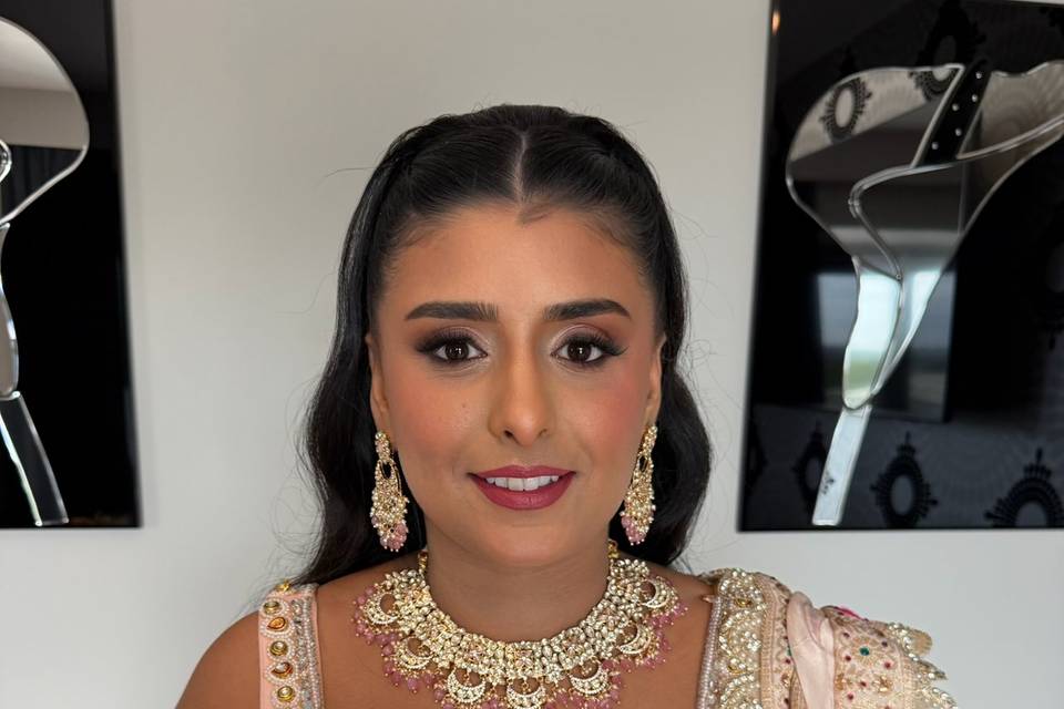 Bridal makeup and hair 🤍