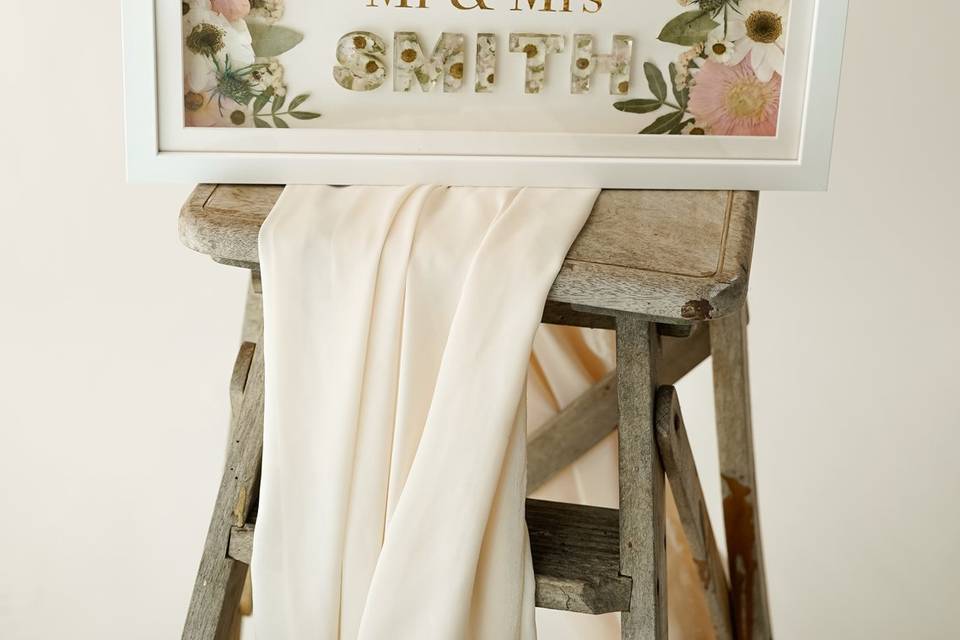 Preserved wedding flowers