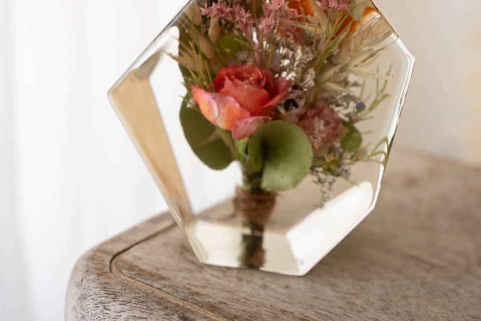 Preserved wedding flowers