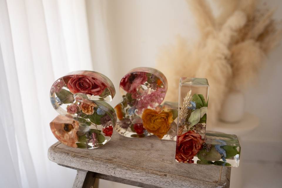 Preserved wedding flowers