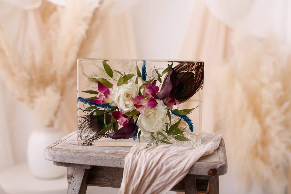 Preserved wedding flowers