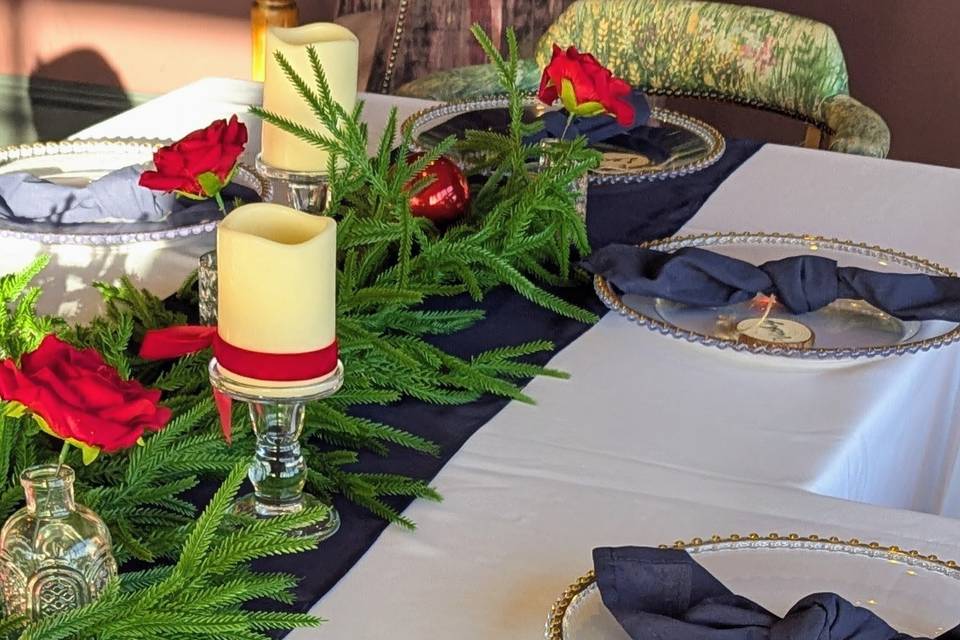 Festive table decor