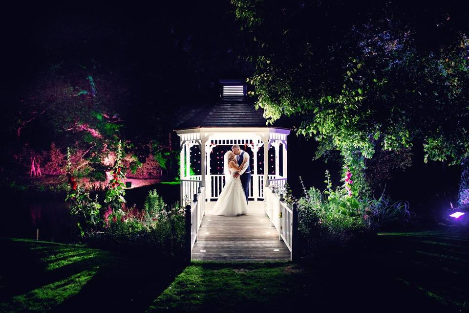 The Ceremony Pavilion at night