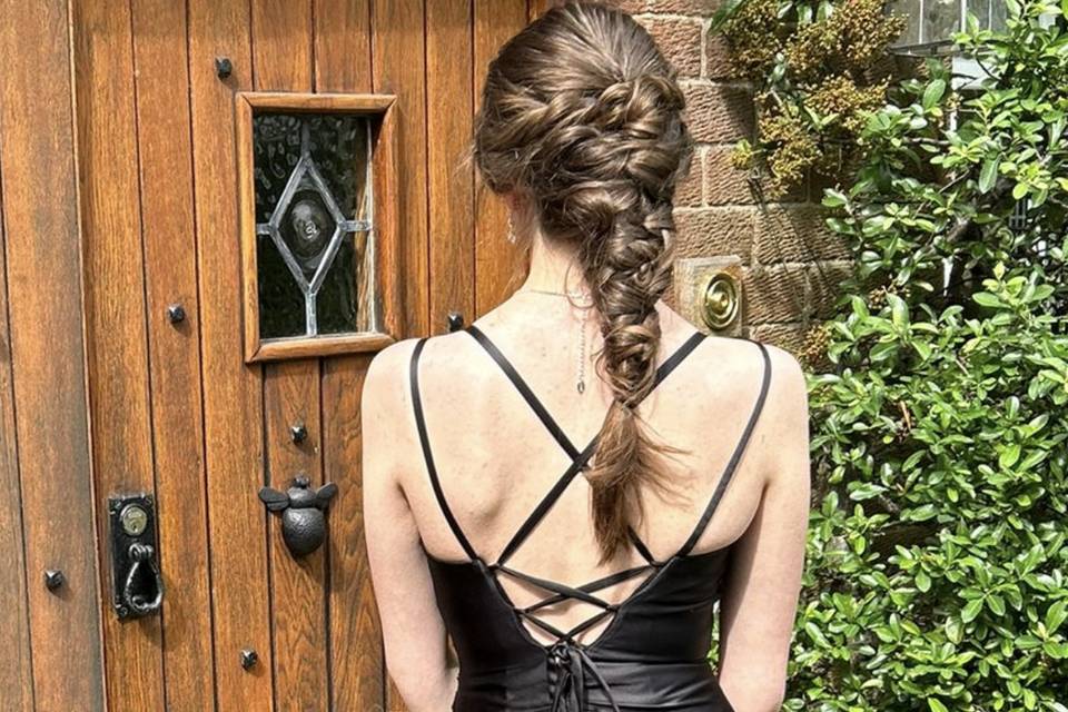 Prom hairstyle Braids