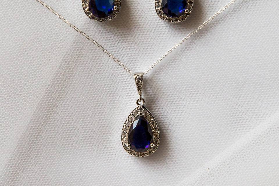 Sapphire blue jewellery