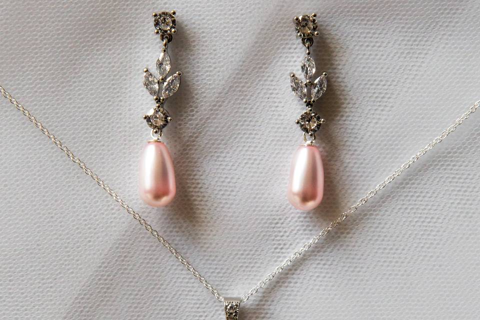 Baby pink jewellery