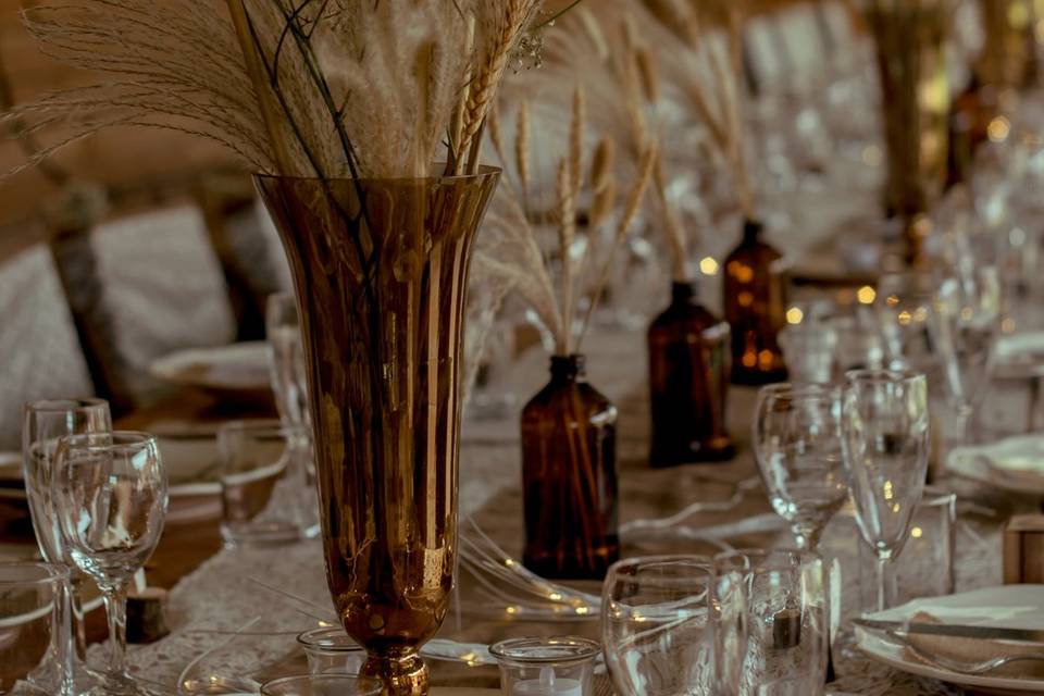 Pampas Grass centrepiece.