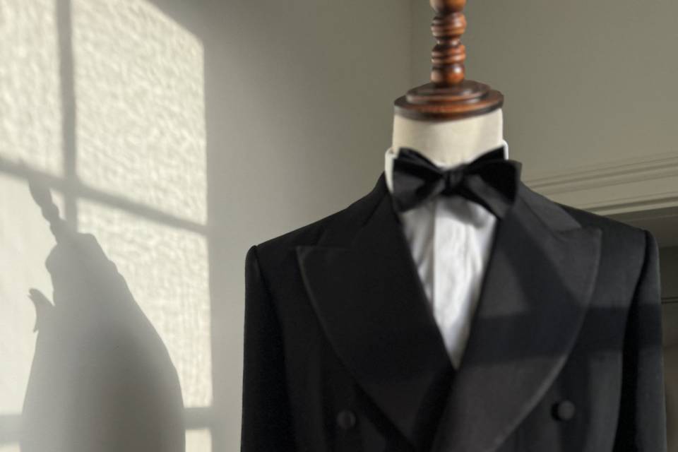 Black Tux with silk facings