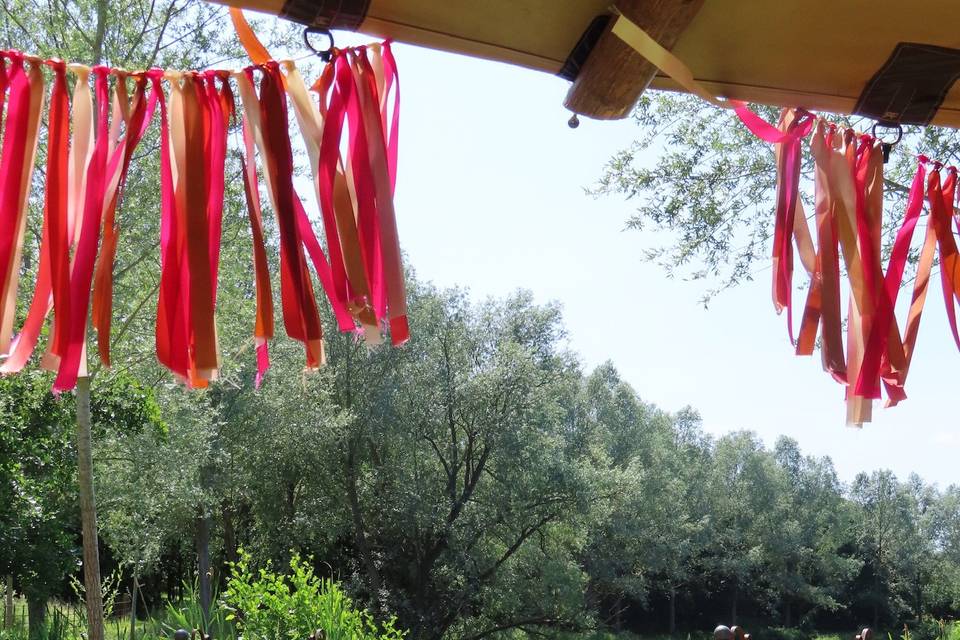 View form the tipis