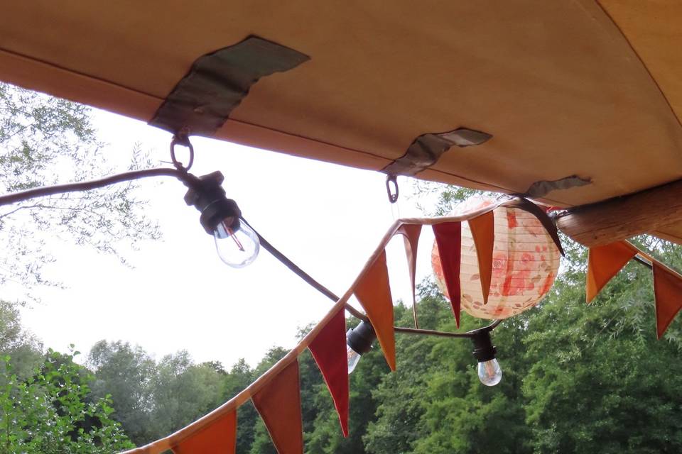 View from the tipis