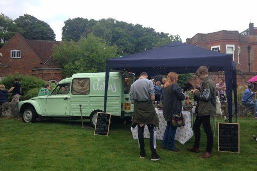 Coffee van and marquee