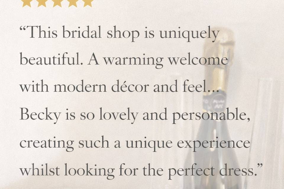 Bridal reviews